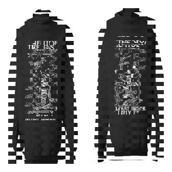 There It Goes My Last Flying Fuck Skeletons Halloween Sweatshirt | Seseable UK