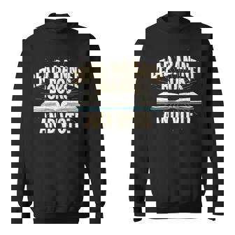 Read Banned Books And Vote Voting Sweatshirt - Monsterry