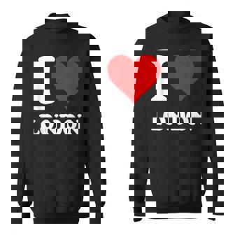Red Heart I Love London Sweatshirt - Thegiftio UK