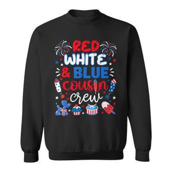 Red White And Blue Cousin Crew 2024 4Th July Matching Family Sweatshirt - Monsterry DE