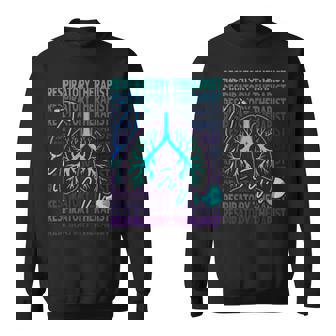 Respiratory Therapist Respiratory Therapy Retro Sweatshirt - Thegiftio UK