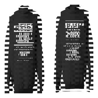 Retired Hr Worker Office Saying Retirement Sweatshirt - Monsterry