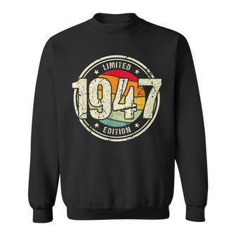 Retro 77 Años Nacido En 1947 Edición Limitada 77 Cumpleaños Camisa de entrenamiento - Regaloses