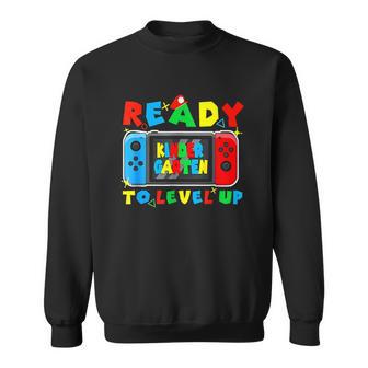Retro Back To School Kindergarten Ready To Level Up Gamer Sweatshirt - Thegiftio UK