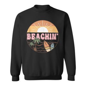 Retro Beach Beachin Summer Vintage Sun Sea Vacation Sweatshirt - Monsterry
