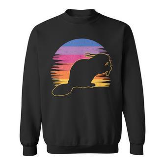 Retro Beaver Beaver Lovers Bobr Meme Sweatshirt - Geschenkecke