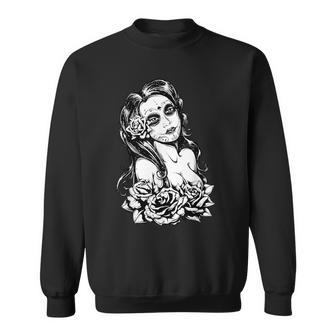 Retro Catrina I Retro Dia De Muertos I La Santísima Muerte Sweatshirt - Geschenkecke