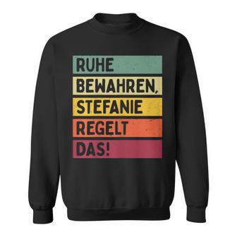 In Retro Colours Stefanie Regelt Sweatshirt - Geschenkecke