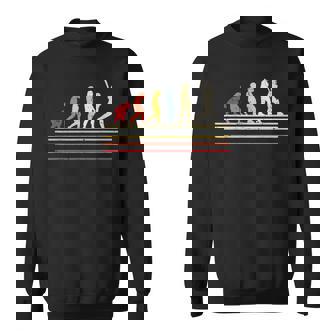 Retro Cricket Gear Outfit Evolution Of Man Cricket Player Sweatshirt - Thegiftio UK