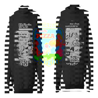 Retro Hell Yes It's Family Pizza Night Vintage Old School Sweatshirt - Monsterry