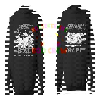 Retro Housekeeping Boo Crew Housekeeper Halloween Costumes Sweatshirt - Monsterry