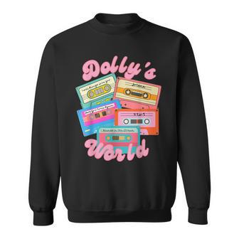 Retro Personalized Dolly Cassettes Dolly World First Name Sweatshirt - Thegiftio UK