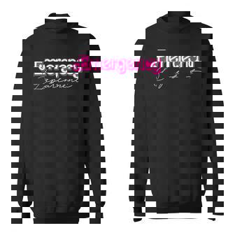 Retro Pink Emergency Department Nurses Er Doctor Sweatshirt - Seseable
