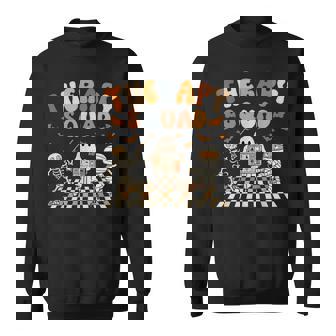Retro Therapy Squad Slp Ot Pt Team Halloween Speech Physical Sweatshirt | Seseable UK