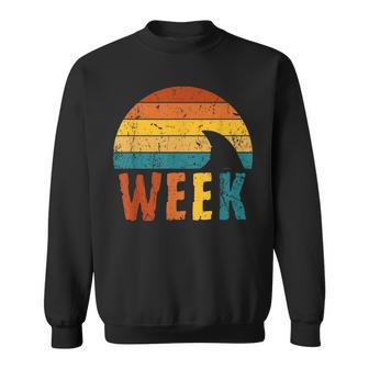 Retro Shark Fin 70S 80S Week Cool Sharks Ocean Animal Lover Sweatshirt - Monsterry