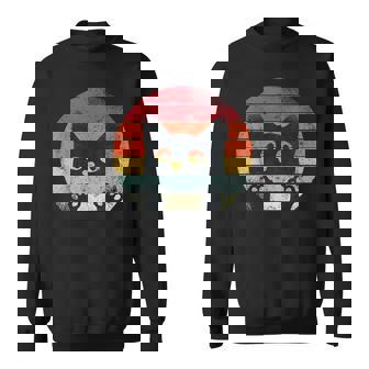 Rétro Style Années 80 Pour Les Amoureux Des Chats Sweater e - Cadeauxyz