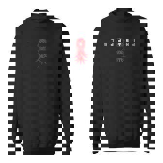 Retro Upside Down Pineapple Swinger Clothing Subtle Text Men Sweatshirt - Thegiftio