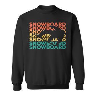 Retrointage Snowboard For Snowboarder Sweatshirt - Geschenkecke