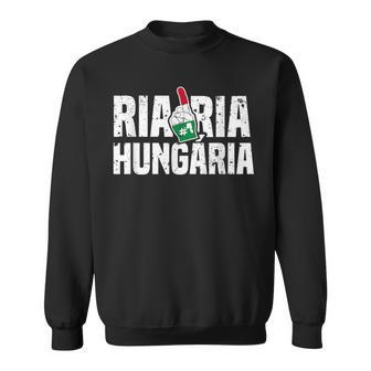 Ria Ria Hungária Magyar Hungary Fan Hungarian Flag Sweatshirt - Seseable