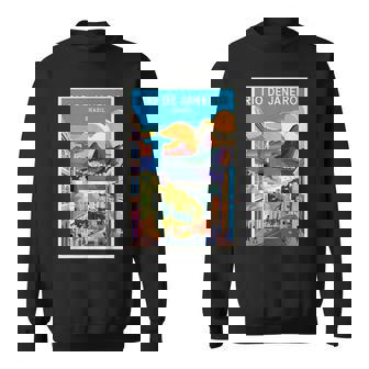 Rio De Janeiro Brasil Deoyageintage Pour Explorateurs Sweater e - Cadeauxyz