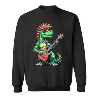 Rock And Roll T-Rex Guitar Sweatshirt - Thegiftio UK
