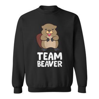 Rodent Team Beaver Team Beaver Love Flannelette Sweatshirt - Geschenkecke