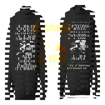 Running Bière Homme Humour Course À Pied Idée Cadeauintage Sweater e - Cadeauxyz