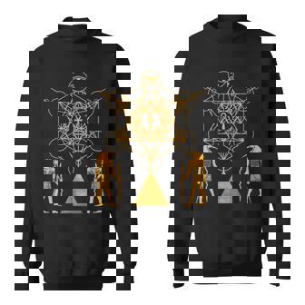 Sacred Geometry Science Egyptian God Thoth Sweatshirt - Thegiftio