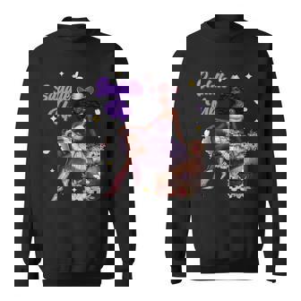 Saddle Up Afro African Black Cowgirls Rodeo Melanin Western Sweatshirt - Seseable