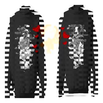 Saint Bernard Chien Avec Des Coeurs Pour Les Fans De Chiens Sweater e - Cadeauxyz