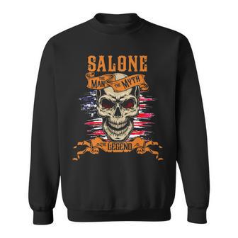Salone The Man The Myth The Legend Personalized Last Name Sweatshirt - Thegiftio