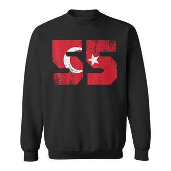 Samsun 55 Memleket Turkey Flag Idea Sweatshirt - Seseable