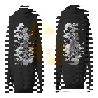 Samurai Fox Ninja Renard Japonais Guerrier Océan Sweater e - Cadeauxyz
