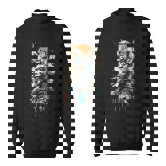 Samurai Gato Japonés Uniforme Pintura Retrato Gato Samurai Camisa de entrenamiento - Regaloses