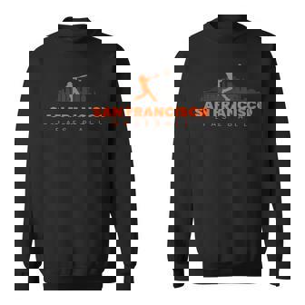 San Francisco Baseball Minimalist Vintage Baseball Lover Sweatshirt | Seseable UK