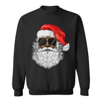 Santa Claus Black Man Christmas Xmas Family Pajamas Holiday Sweatshirt - Thegiftio UK