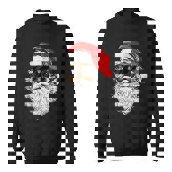 Santa Claus Black Xmas Santa Afro African American Christmas Sweatshirt - Monsterry