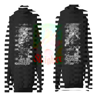 Santa Claus Guitar Sleigher Rock Music Christmas Sweatshirt - Thegiftio UK
