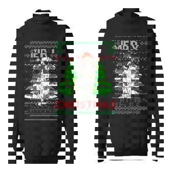 Santa Claus Saint Bernard Dog Owners Ugly Christmas Sweater Sweatshirt - Thegiftio UK