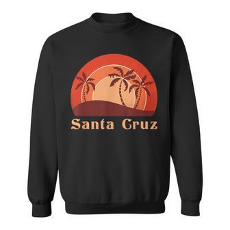 Santa Cruz Ca California 70S 80S Retrointage Sweatshirt - Seseable