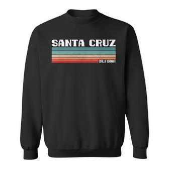 Santa Cruz Intage Retro 70S 80S Santa Cruz Ca Sweatshirt - Seseable