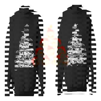 Santa Skull Christmas Tree Skeleton Gothic Holiday Sweatshirt - Monsterry