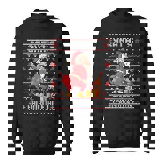 Santa's Favorite Ho Twerking Santa Offensive Ugly Sweater Sweatshirt | Seseable UK