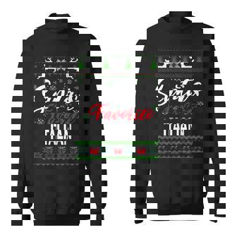 Santas Favorite Italian Italy Christmas Ugly Sweater Xmas Sweatshirt - Thegiftio UK