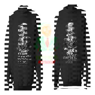 Santa's Favorite President Santa Trump 2024 Christmas Sweatshirt | Mazezy