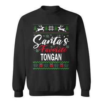 Santas Favorite Tongan Tonga Christmas Ugly Sweater Xmas Sweatshirt - Thegiftio UK