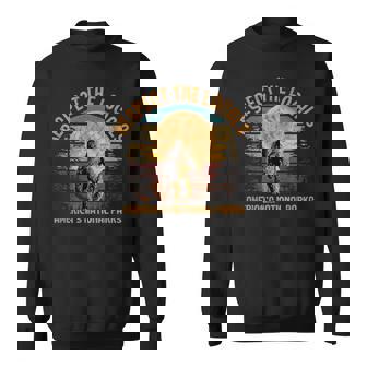 Sasquatch Respect The Locals America's National Park Bigfoot Sweatshirt - Thegiftio