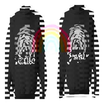 Sé Amable Spanish Bilingual Teacher Be Kind Boho Rainbow Sweatshirt - Monsterry