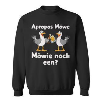 With Seagull Möwie Noch Een Plattdeutsch Norddeutsch Text S Sweatshirt - Geschenkecke