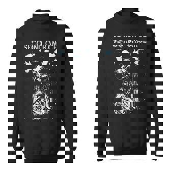 Second Chance At Life Praying Hands From Hell Skeleton Death Sweatshirt - Monsterry